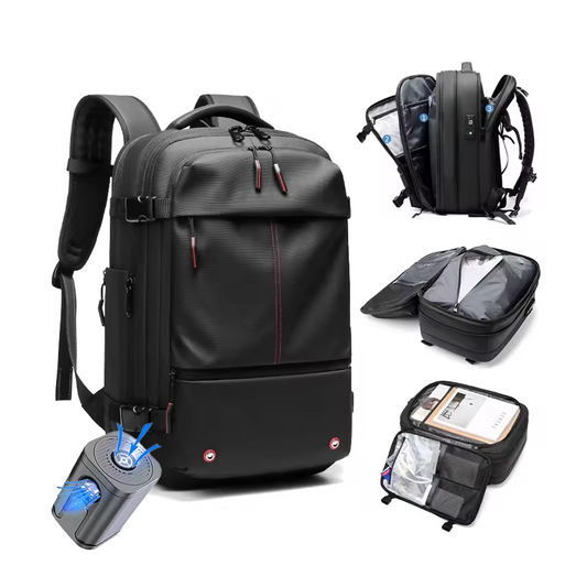 VacBag – Mochila Inteligente con Compresión al Vacío