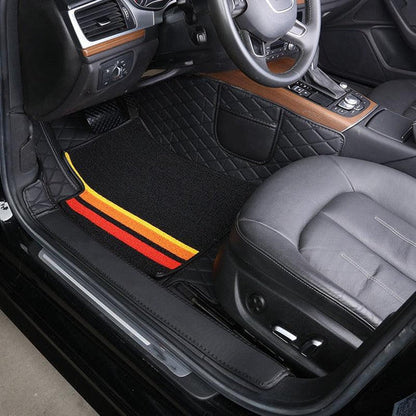 Kit de Alfombrillas Automotrices Premium Personalizadas [4 PIEZAS - TAMAÑO UNIVERSAL]