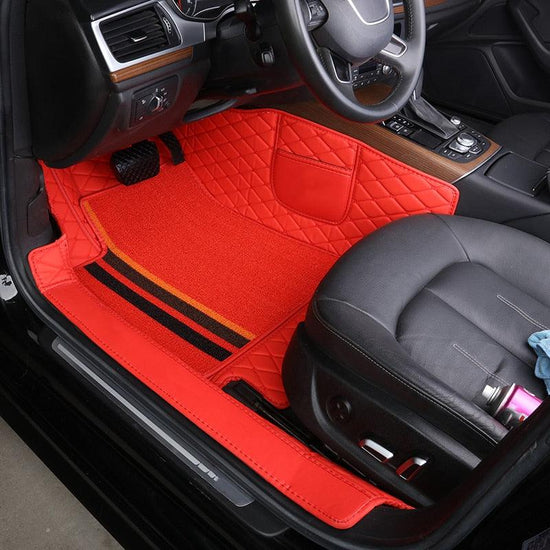 Kit de Alfombrillas Automotrices Premium Personalizadas [4 PIEZAS - TAMAÑO UNIVERSAL]