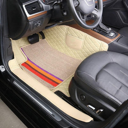 Kit de Alfombrillas Automotrices Premium Personalizadas [4 PIEZAS - TAMAÑO UNIVERSAL]